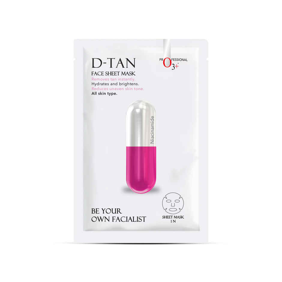 O3+ Facialist D-tan Face Sheet Mask