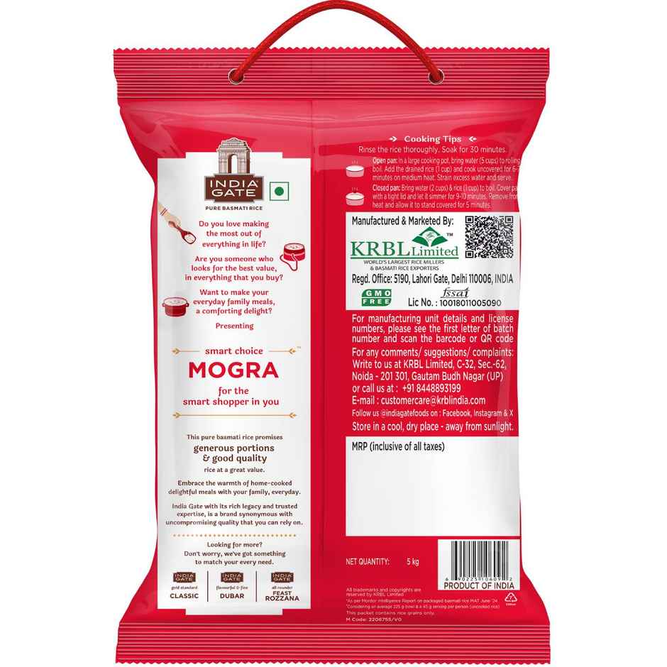 India Gate Mogra or Mogra Select Basmati Rice
