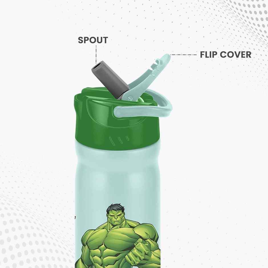 Milton Marvel Max Steel Sipper Bottle | 700 ml | Mint Green | Marvel