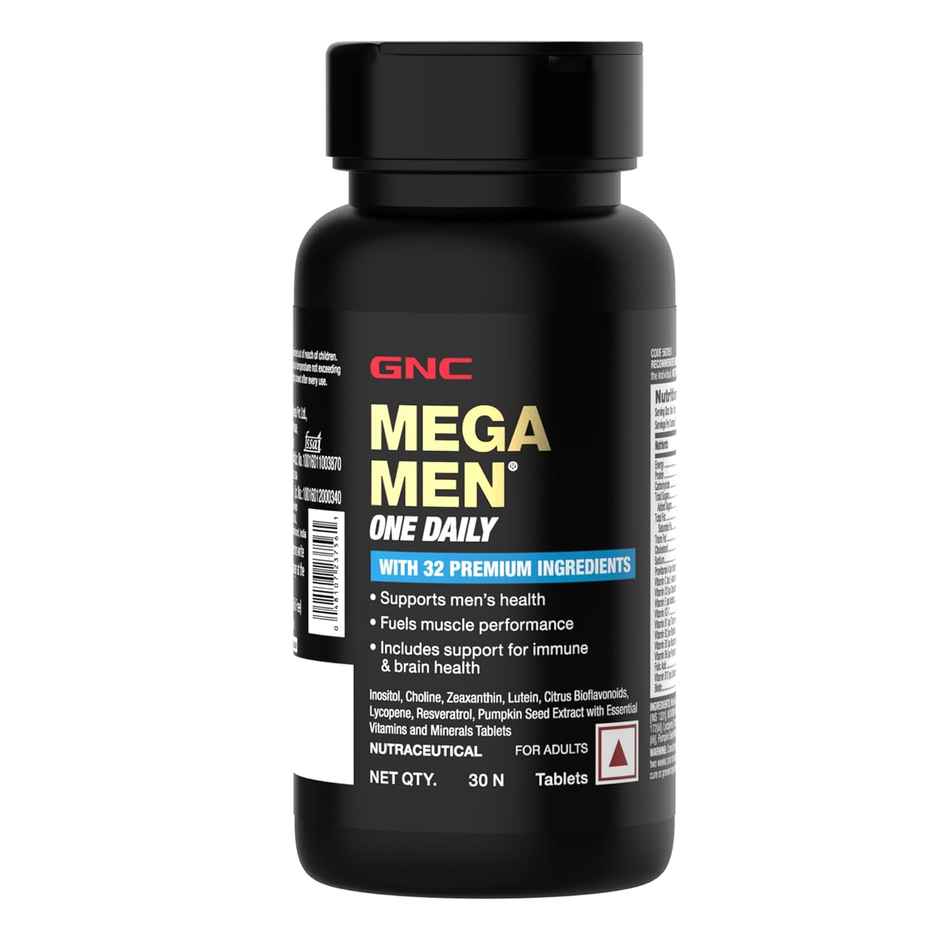 GNC Fish Oil for Men & Women (60 Softgels) + GNC Mega Men One Daily Multivitamin for Men 30 Tablets