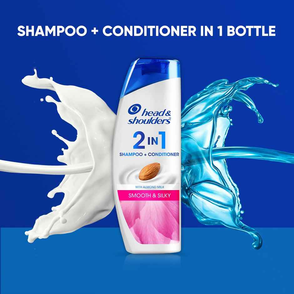 Head & Shoulders 2-In-1 Smooth And Silky Anti Dandruff Shampoo + Conditioner For Women & Men