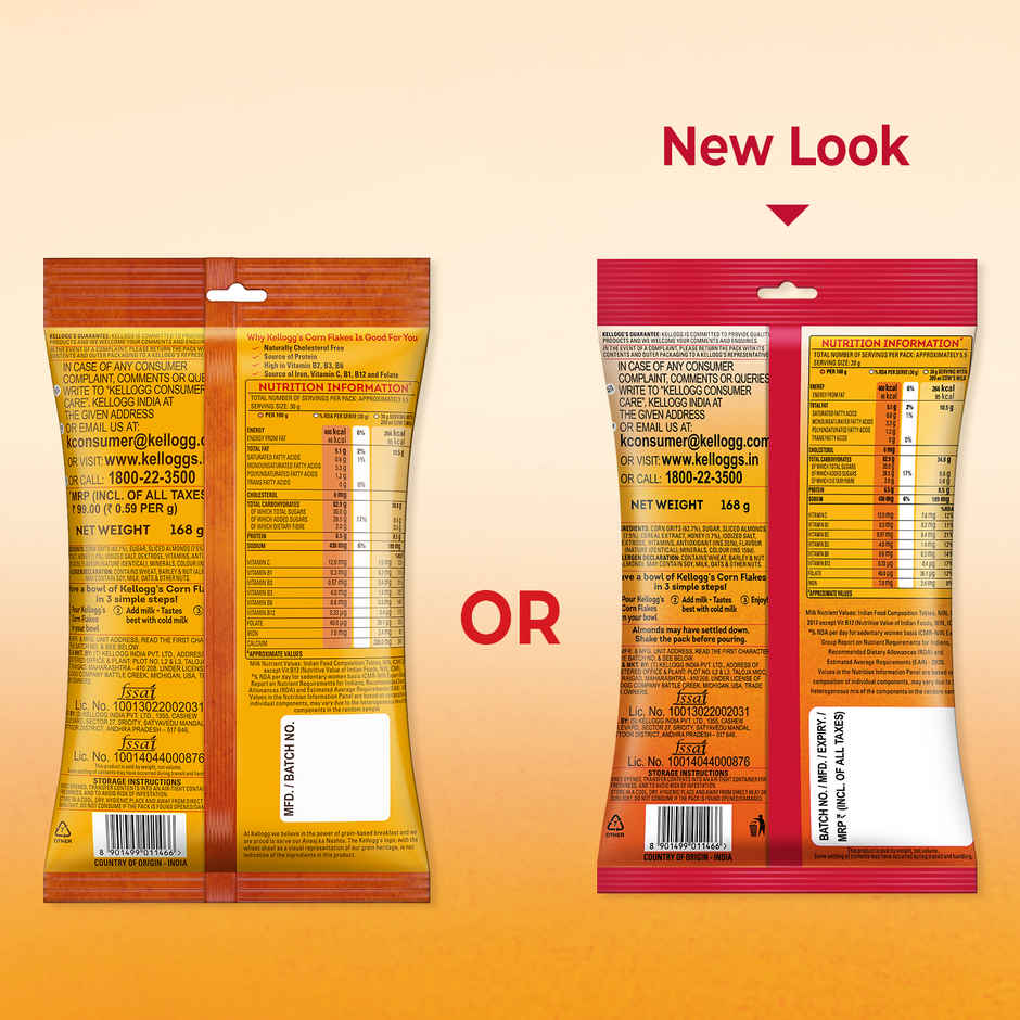 Kellogg's Corn Flakes Real Almond Honey