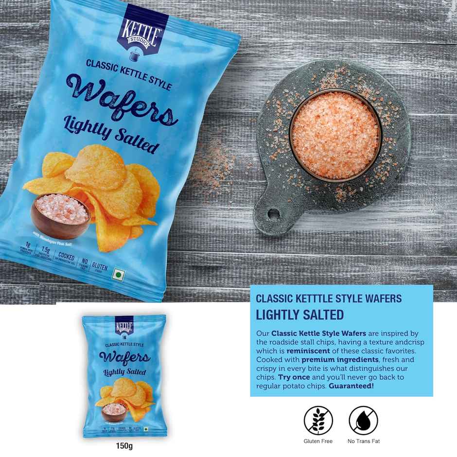 Kettle Studio Wafers Lightly Salted