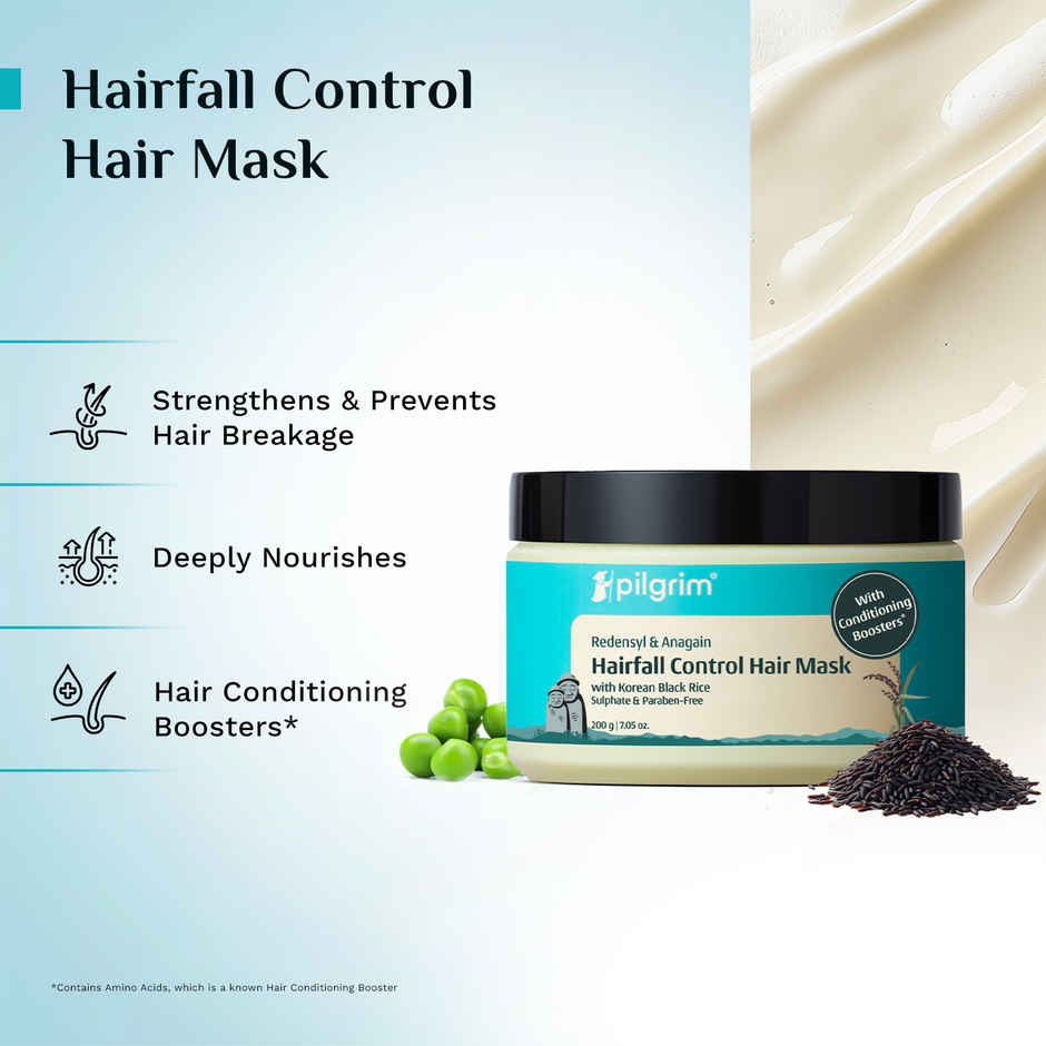 Pilgrim Redensyl & Anagain Hair Fall Control Hair Mask