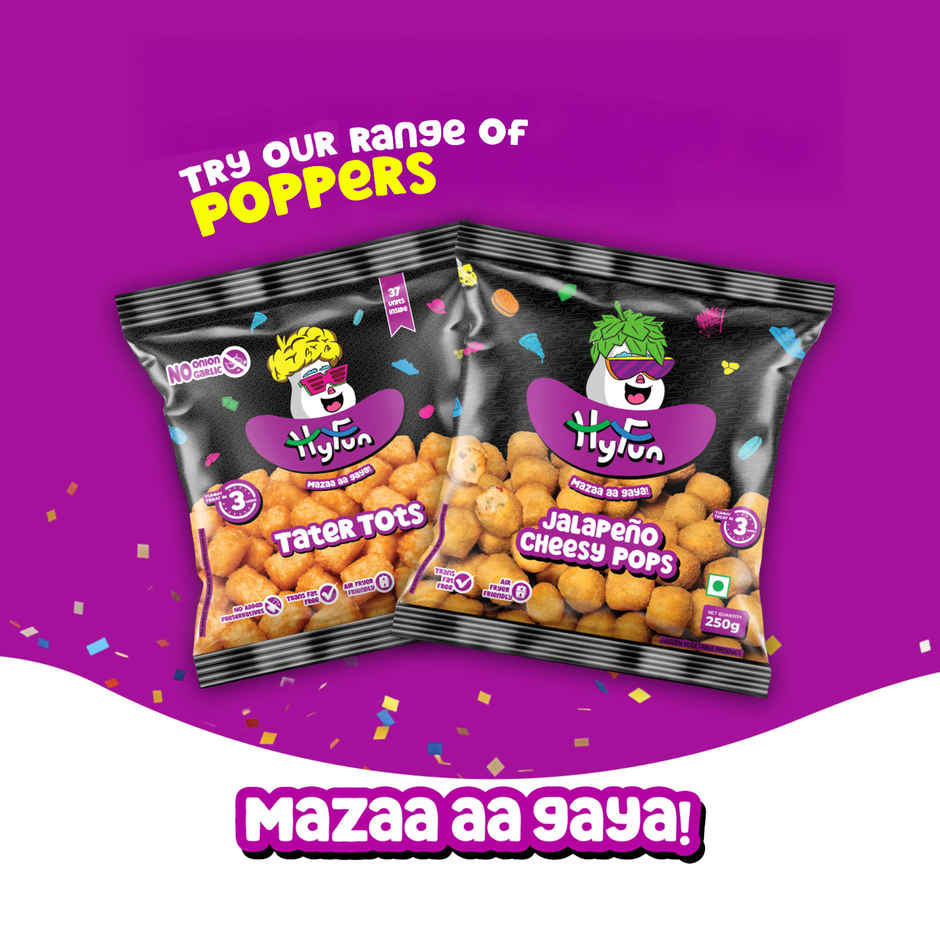 HyFun Chilli Garlic Potato Poppers, Spicy Nuggets | Frozen