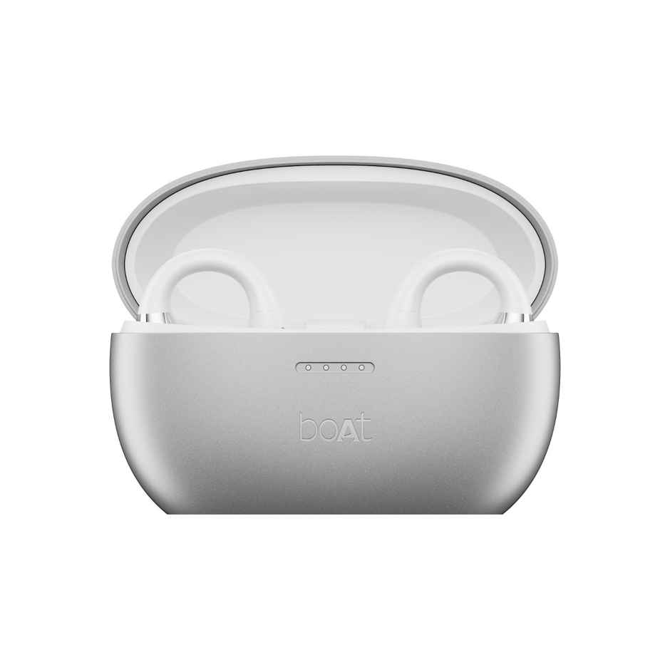 boAt Airdopes Loop TWS Earbuds w/ Air Conduction Technology, Clip-On Fit, 50H Playtime (Pearl White)