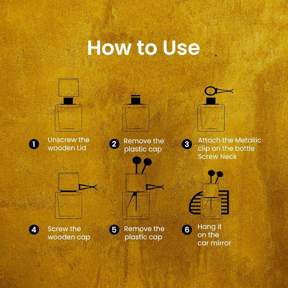 Autofy ELIXIR Car Perfume AC Vent Car Fragrance Car Air Freshener Long Lasting | Oudh Mood