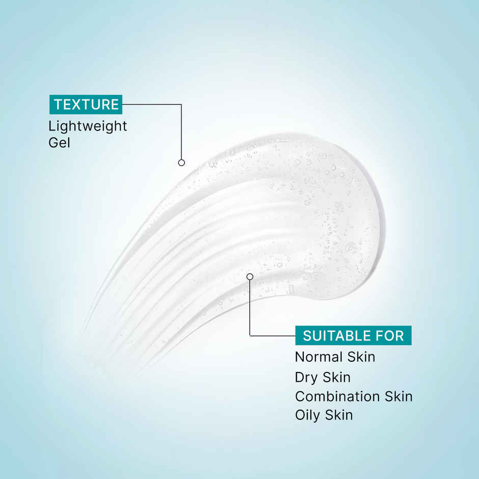 Pilgrim Korean Rice Water Hydra Glow Gel Face Wash with Niacinamide & Hyaluronic Acid for Glowing Skin