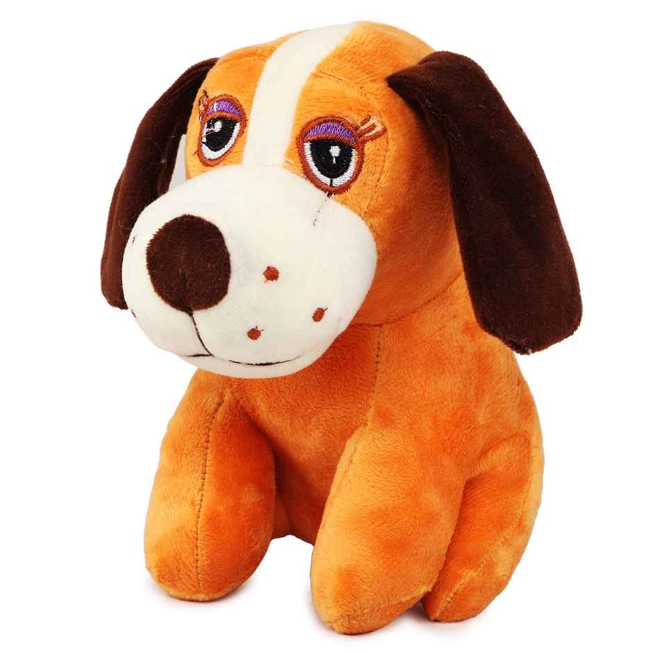 Webby Soft Animal Plush Dalmatian Dog Toy | 20cm | Brown