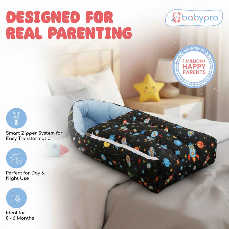 BabyPro 3 in 1 Baby Sleeping Bag Carry Nest and Mattress