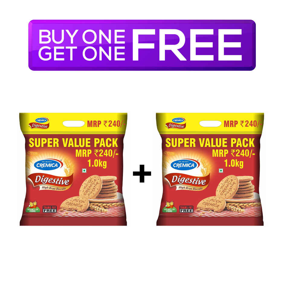 Cremica Plain Digestive Biscuits | Trans Fat-free Combo
