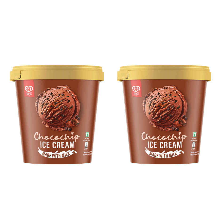 Kwality Wall's Chocochips Ice Cream Tub Combo