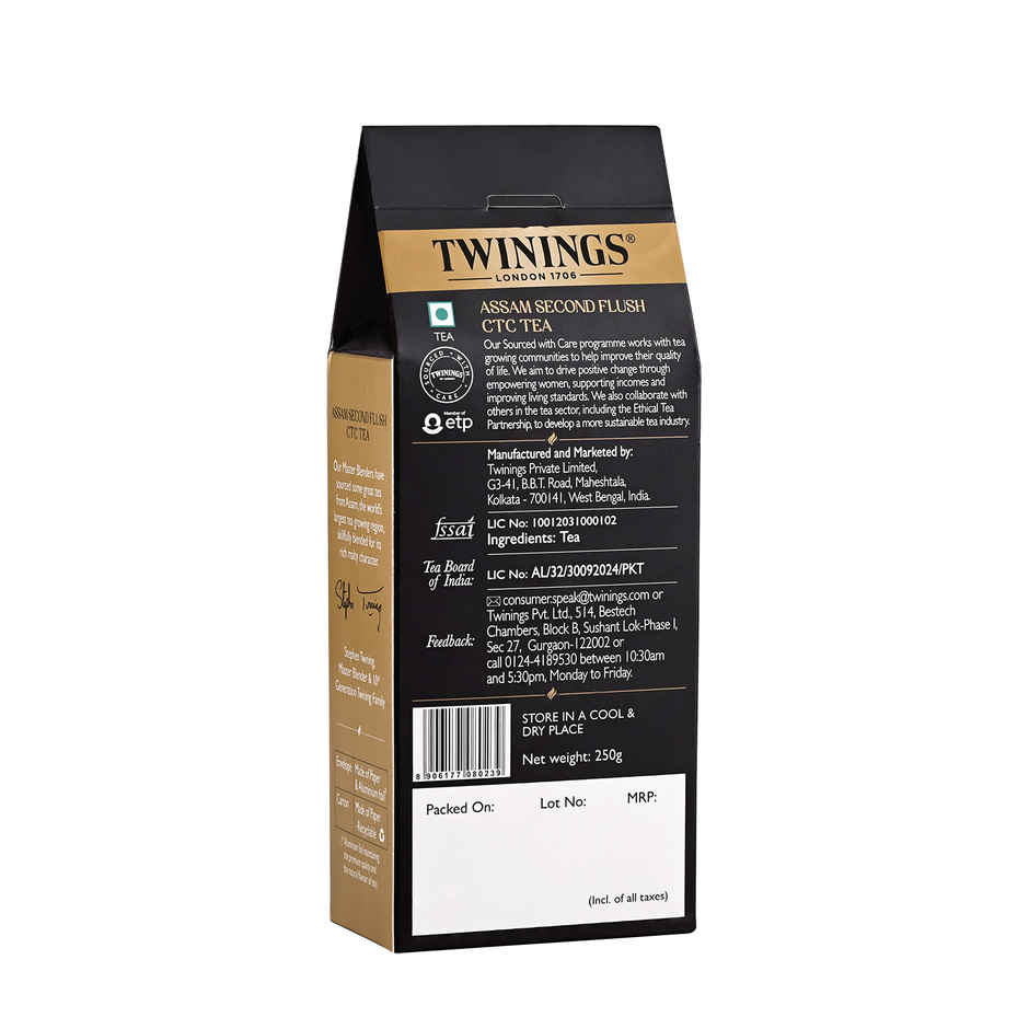 Twinings Assam Second Flush Ctc Tea | Authentic Assam Tea| Premium Black Tea | Strong Flavour