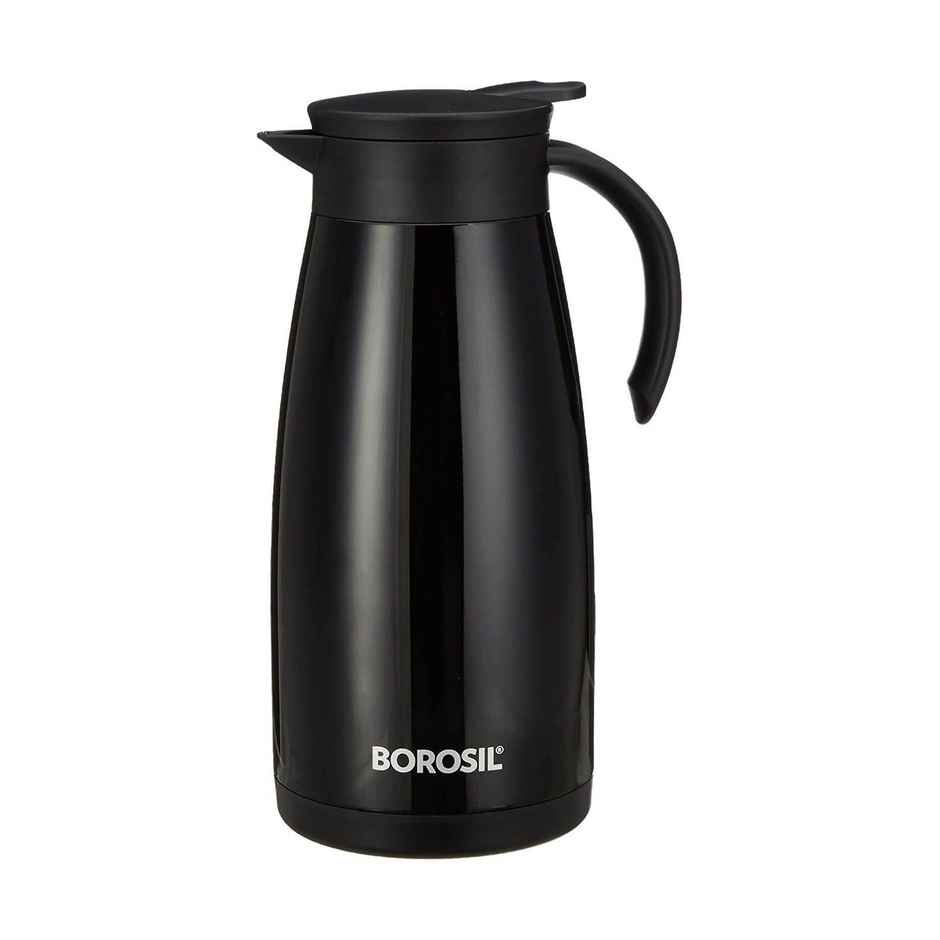 Borosil Stainless Steel Teapot | 1 L | Double Wall Vacuum Insulated | Black