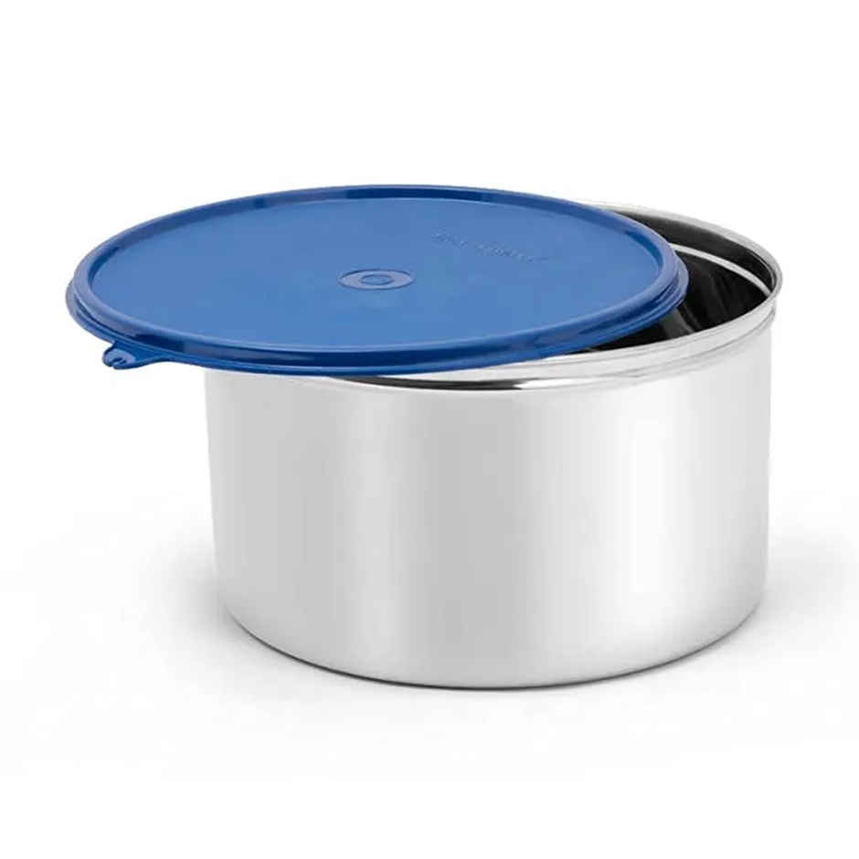 Signoraware Store Well Steel Container | 3 L | Blue | Steel Storage Container