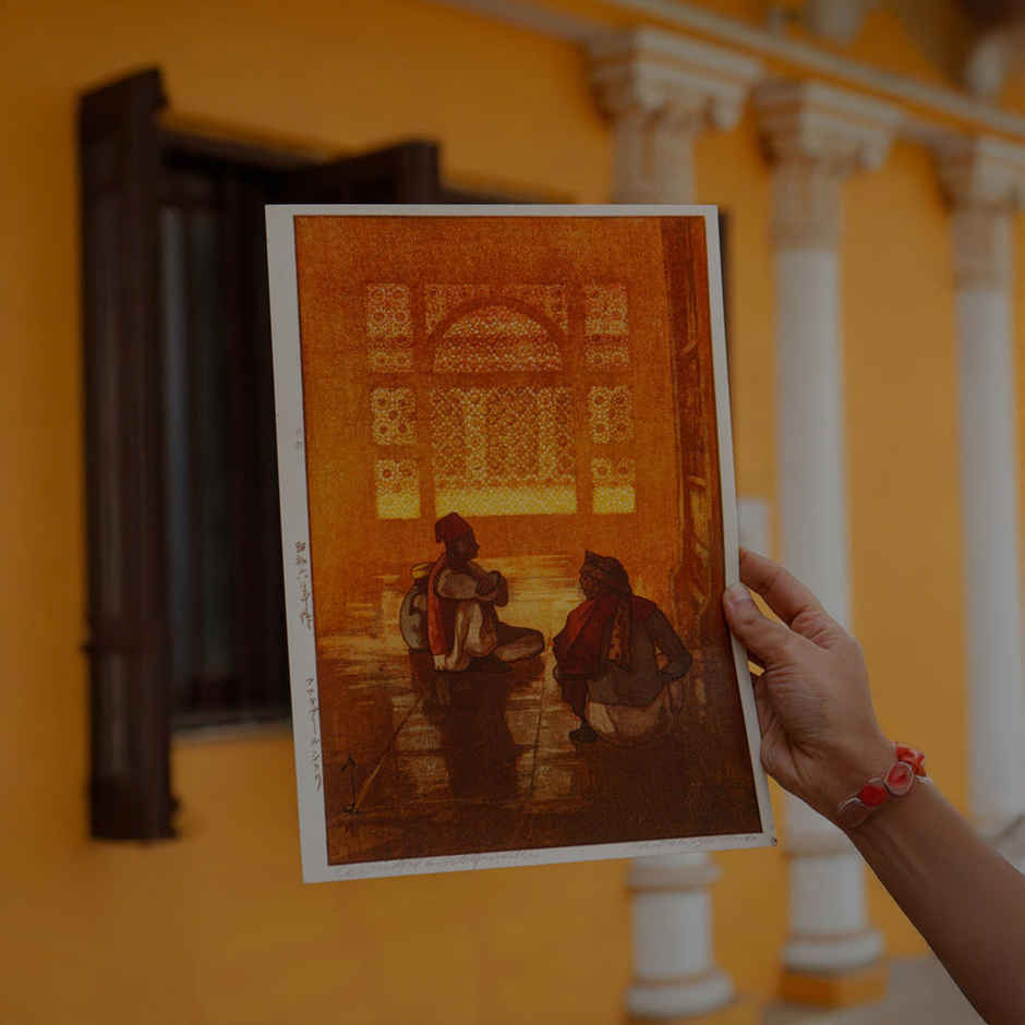 Daak Vaak Art Print - Jaali At Fatehpur Sikri By Hiroshi Yoshida