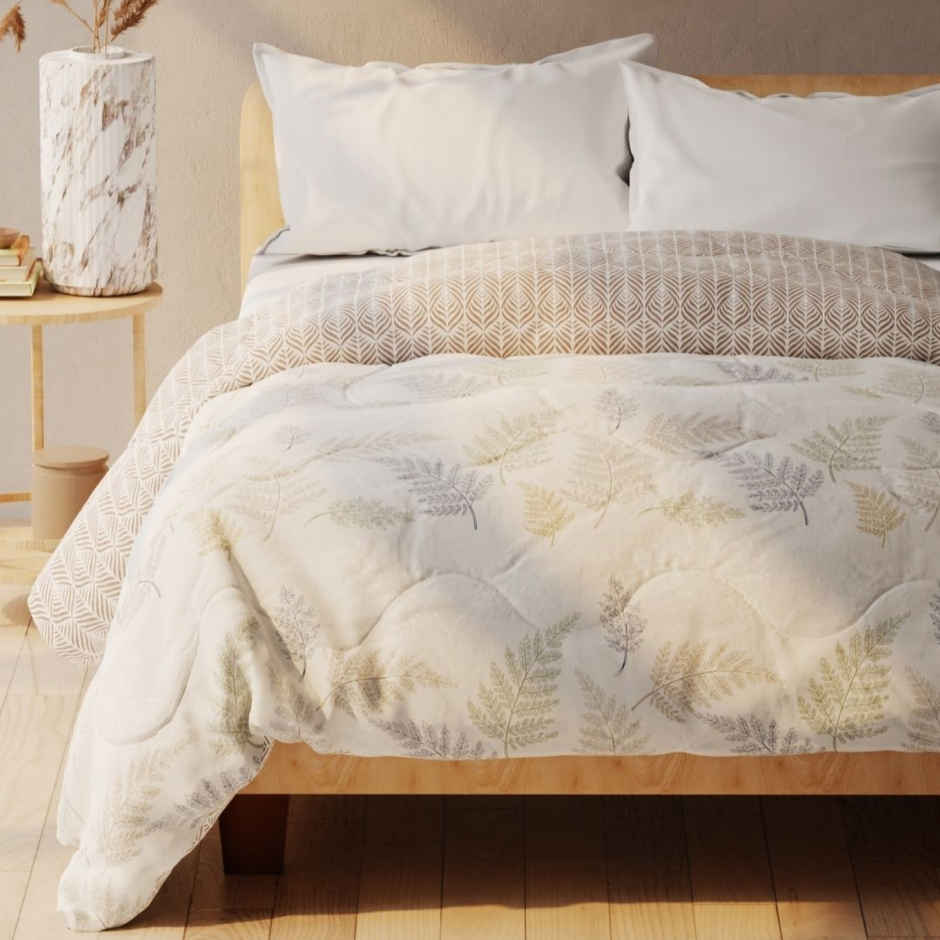 Kopa Super Soft Microfiber Double Comforter for All Weather | Double Size | Geometric | Blush