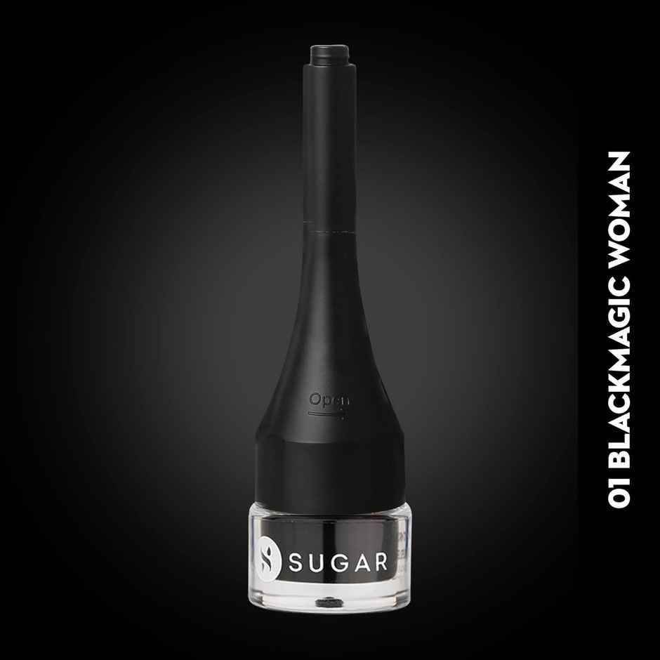 SUGAR Cosmetics Born To Wing Gel Eyeliner - 01 Black Magic Woman - Black