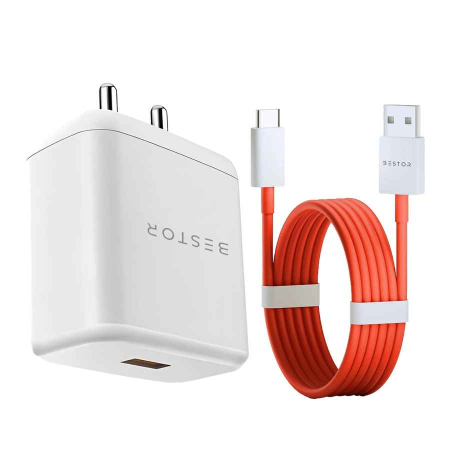 Bestor 100W SuperVOOC Fast Charger with Type-C Cable High-Speed Charging for All Devices