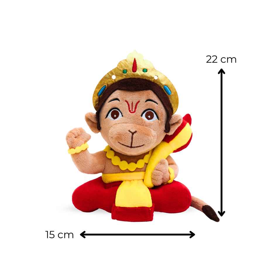 Panda's Box Mantra Chanting Baby Hanuman | Small - 18 cm