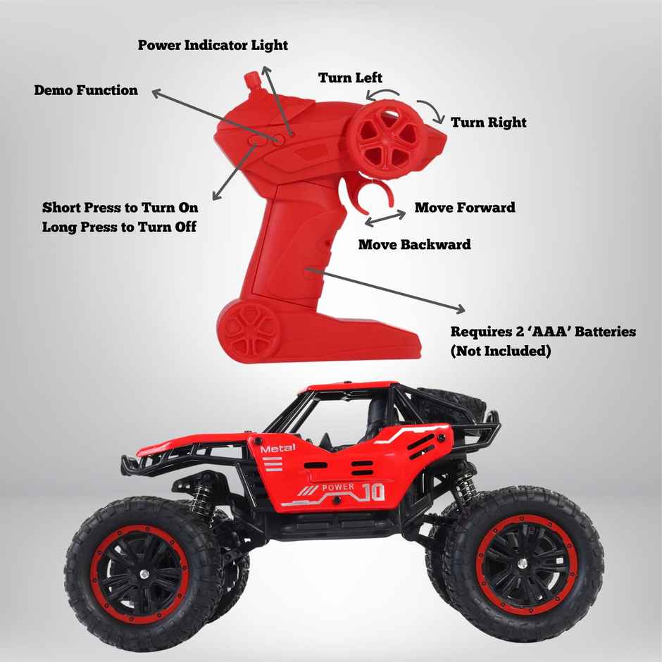 Race n Roll 2.4G Remote Control Rock Crawler Red