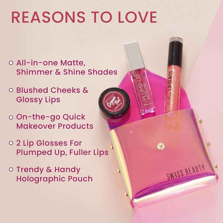 Swiss Beauty Matte Shimmer Shine Makeup Kit, 52G