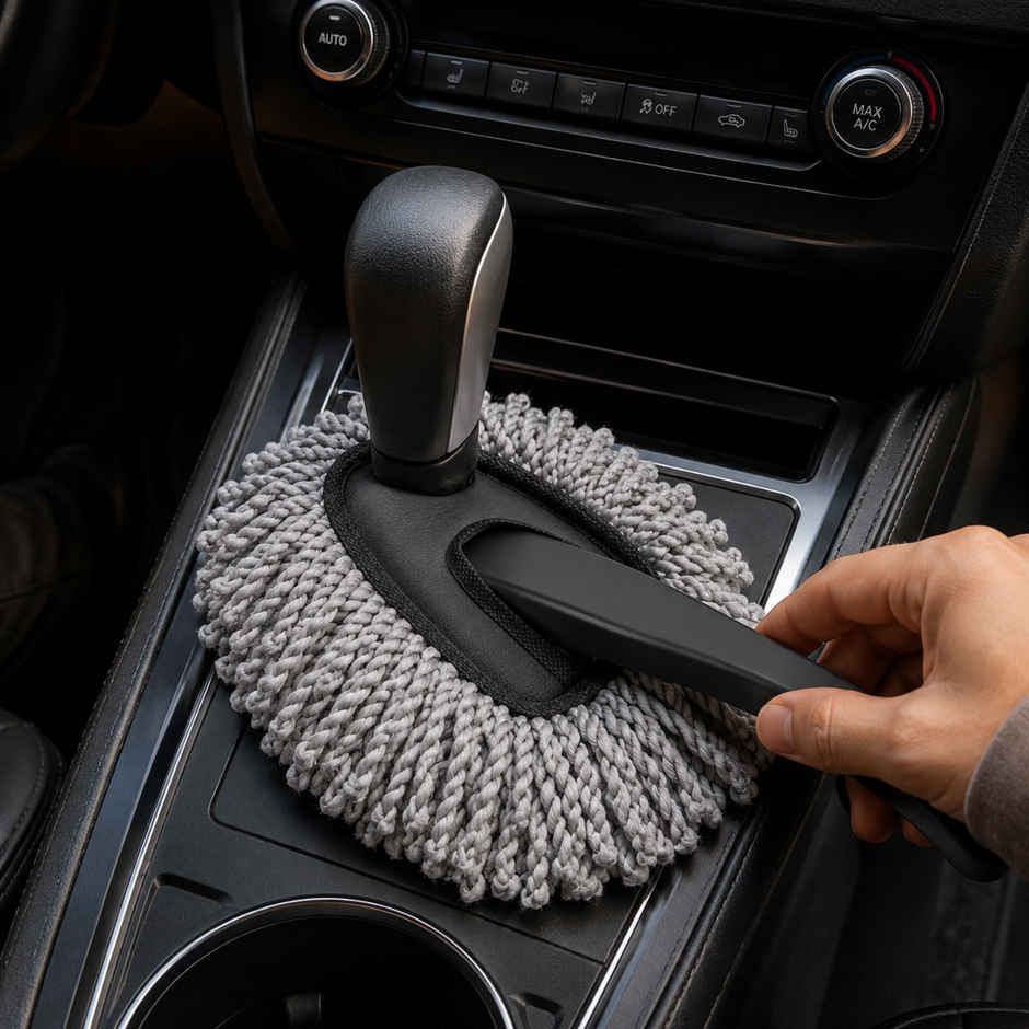 SE7EN Scratch-Free Car Duster Brush - Microfiber Dust Cleaner for Car Exterior & Interior