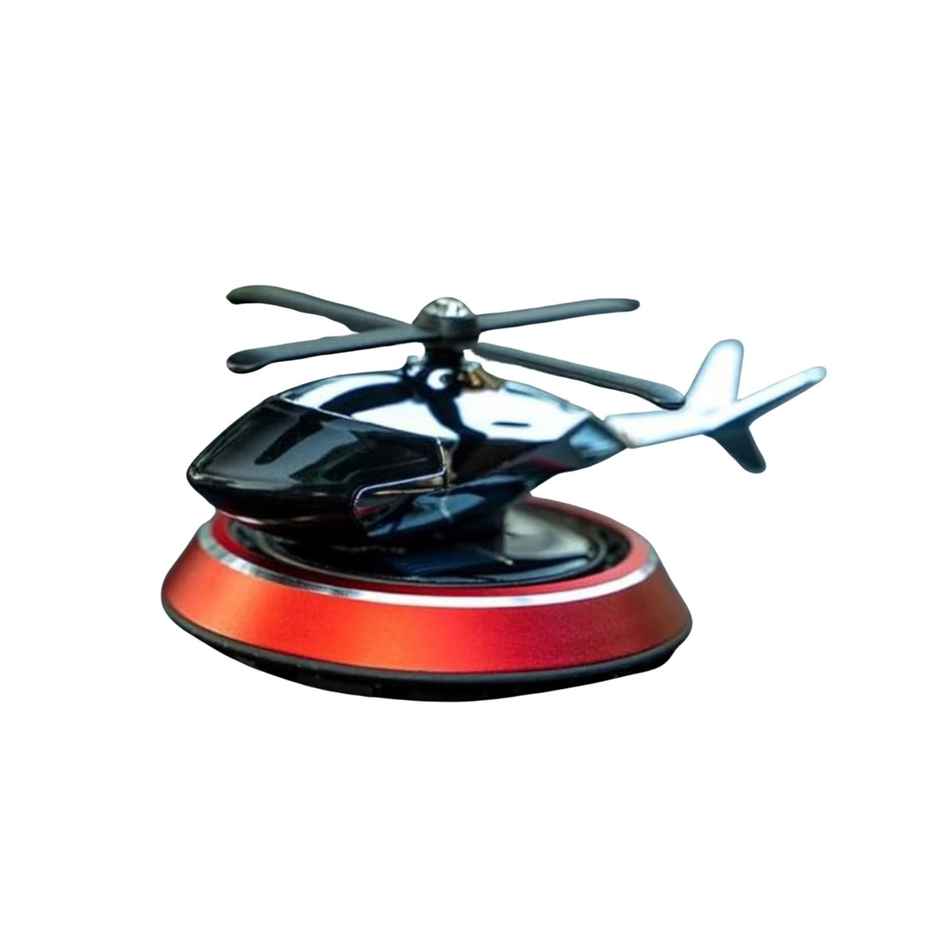 TiyuTrendzz Solar Helicopter Car Air Freshener Perfumes For Dashboard | Red