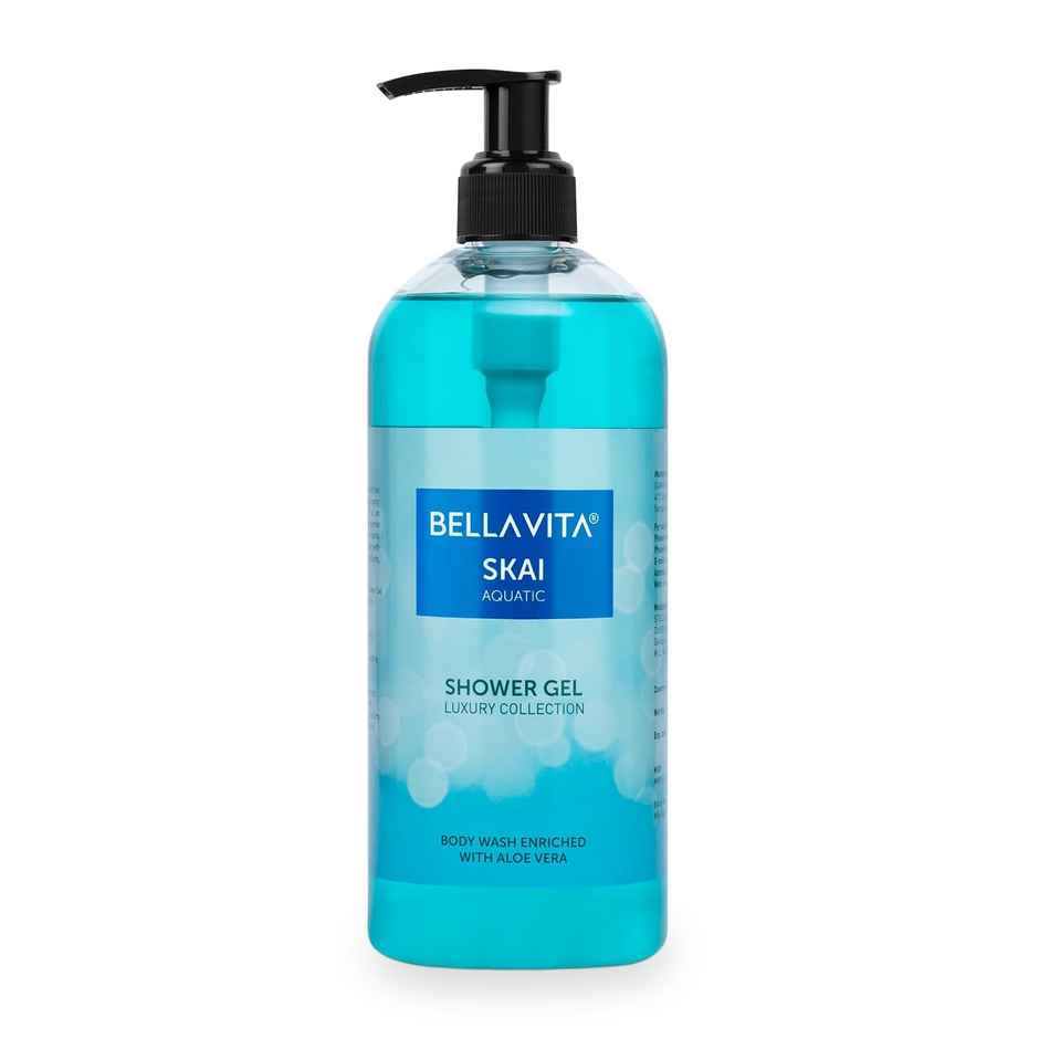 Bella Vita Luxury Skai Aquatic Body Wash Refreshing Shower Gel for Deep Cleansing