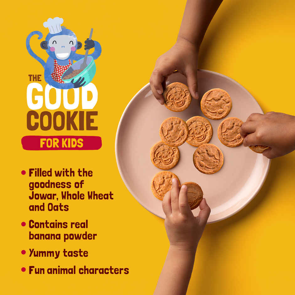 Slurrp Farm Banana Oat and Choco Ragi Cookies | Healthy Cookies Made With Multigrains