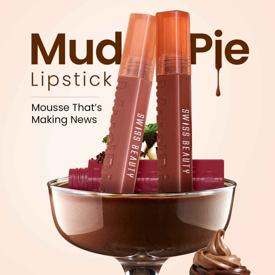 Swiss Beauty MudPie Lipstick With Velvet Matte Finish - 16 Red