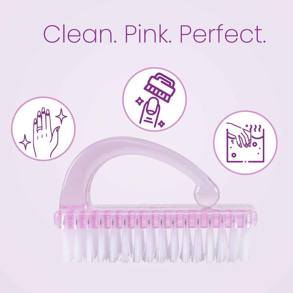 Midazzle Handle Grip Nail Brush Fingernail Cleaner Pedicure Foot Brush |  Assorted | MIMT4002