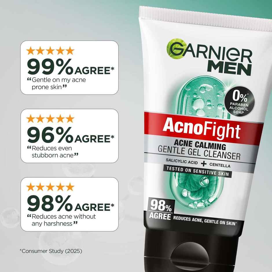 Garnier Men Acno Fight Gentle Gel Cleanser Facewash