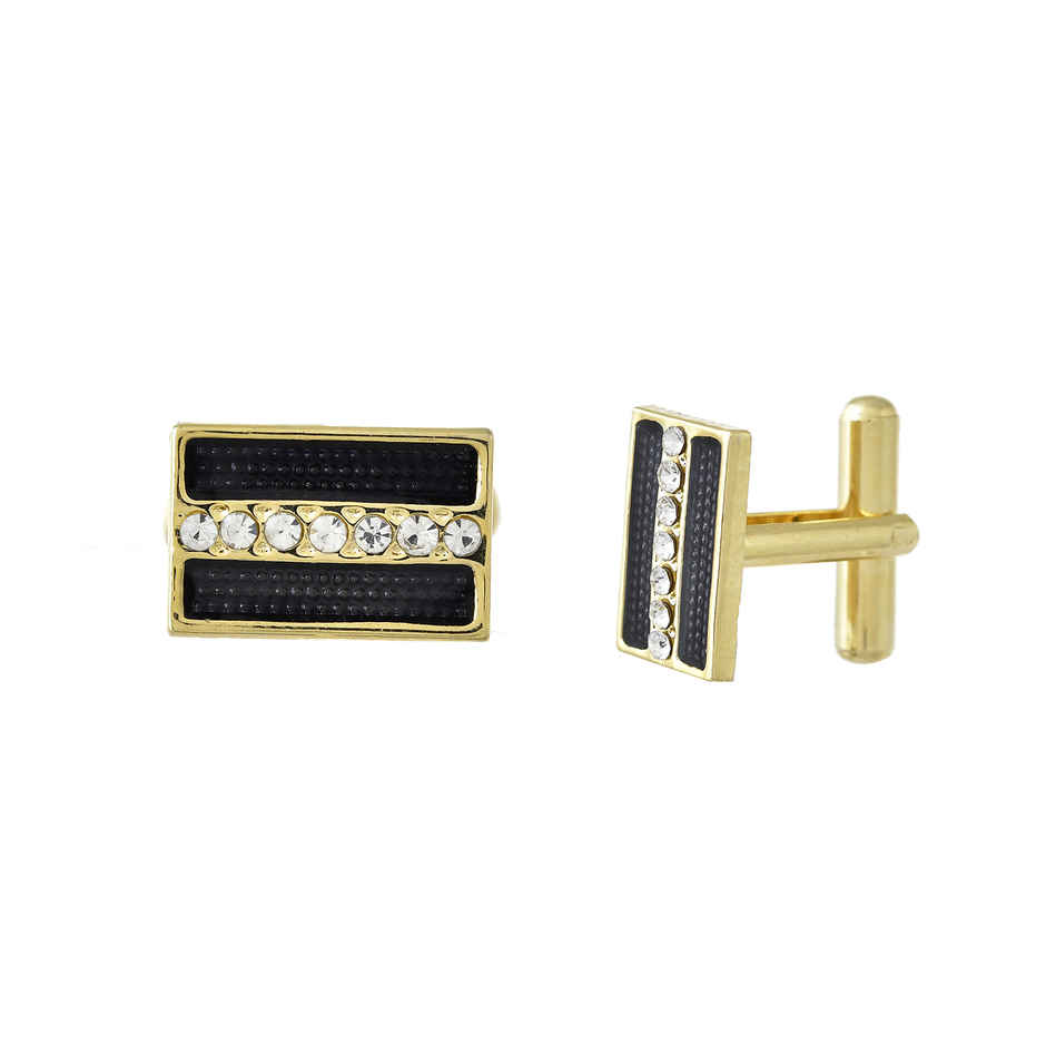 Voylla Pinnacle of Style Gold Men's Cufflinks