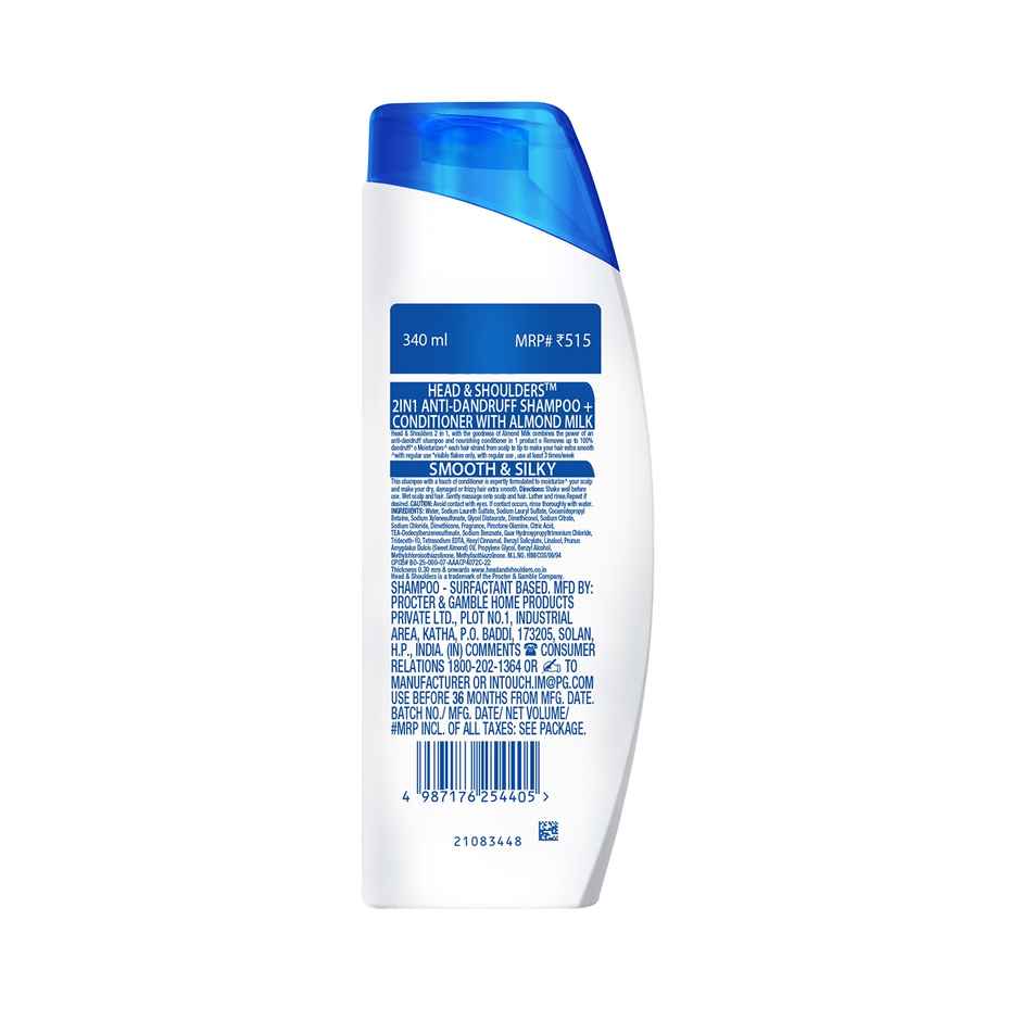 Head & Shoulders 2-In-1 Smooth And Silky Anti Dandruff Shampoo + Conditioner For Women & Men