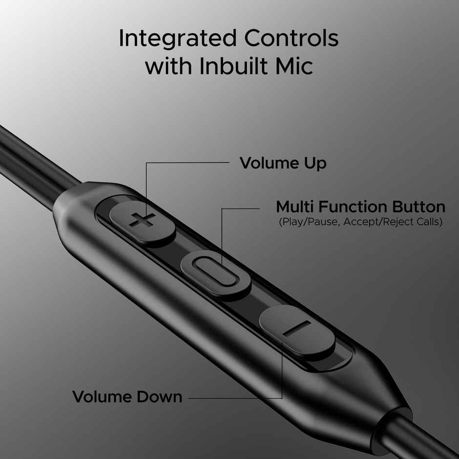 boAt Bassheads 100 C In Ear Wired Earphones W - Type-C Jack In-Line Microphone 10Mm Drivers Black