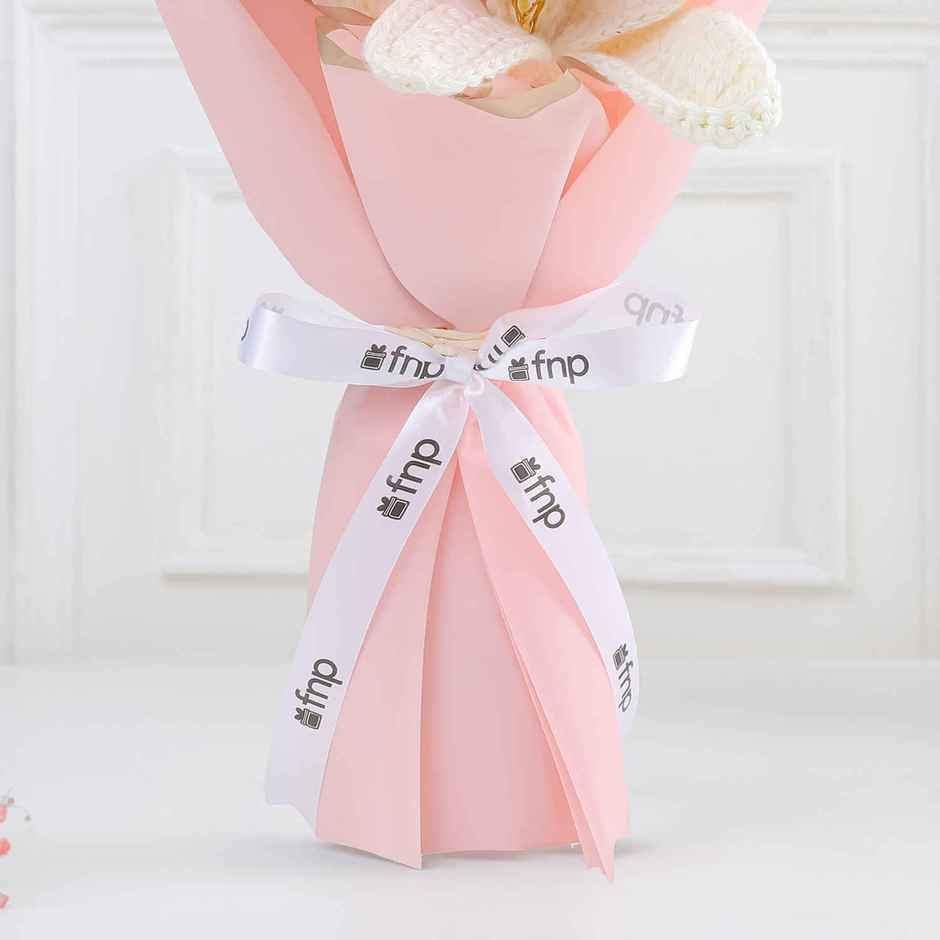 Eternal Lily Bloom Crochet Artificial Flower Bouquet | Ideal for Gifting | FNP