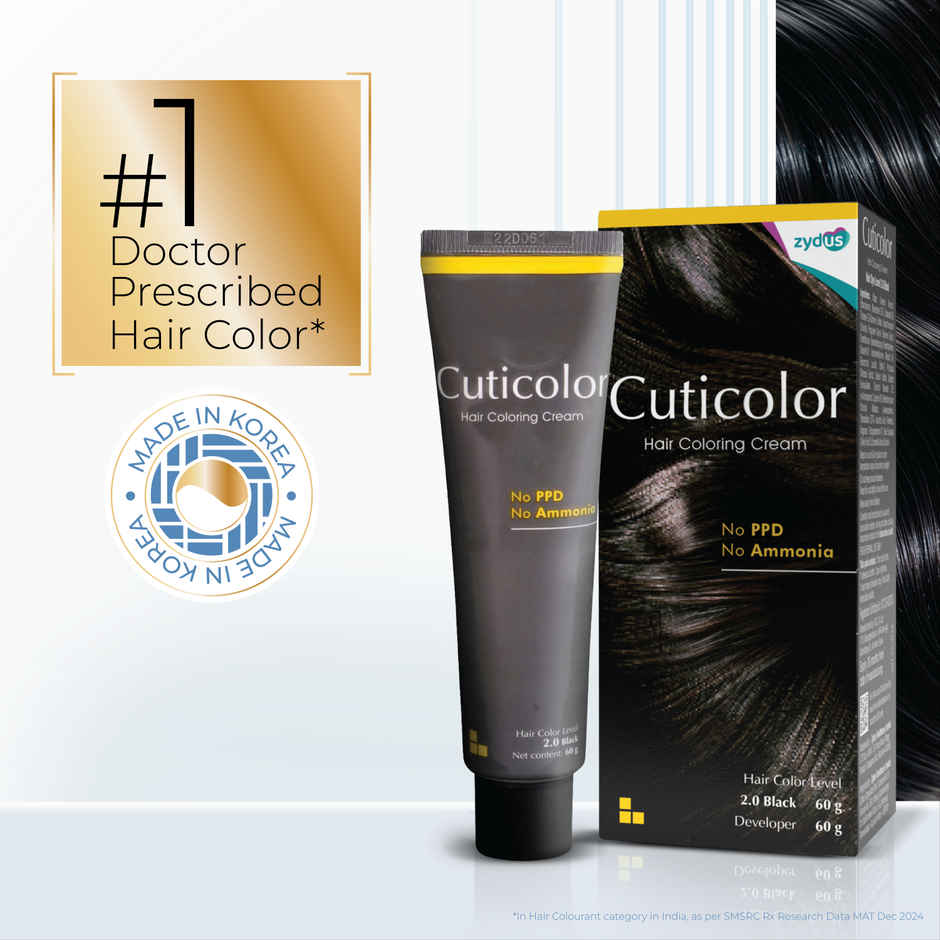Cuticolor Hair Colouring Cream | Black