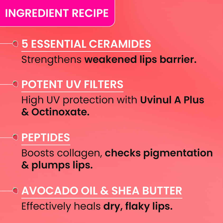 Dot & Key Barrier Repair Ceramide & Peptide Lip Balm Spf 50, Pa+++ | Red Romance