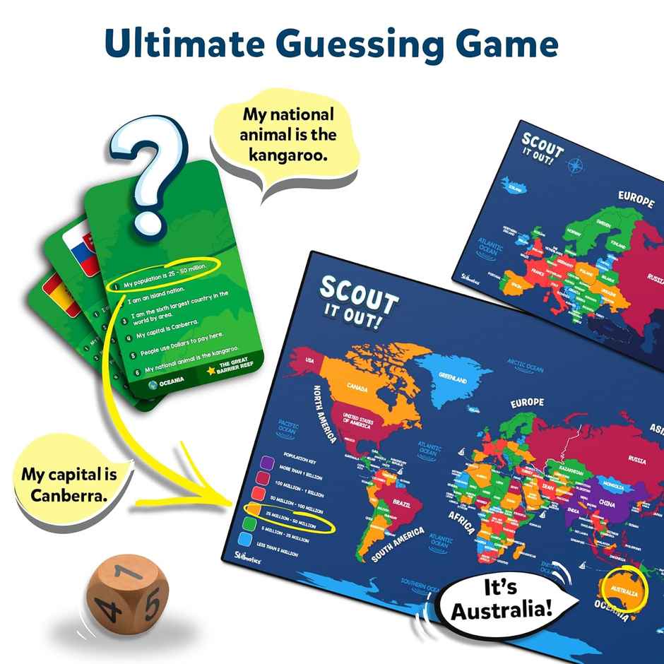 Skillmatics Board Game - Scout It Out, Guessing & Trivia Game