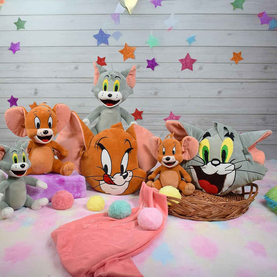 Mirada 42Cm Jerry Cushion Soft Toy - Brown