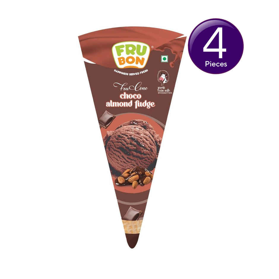 Frubon Choco Almond Fudge Ice Cream Cone Combo  