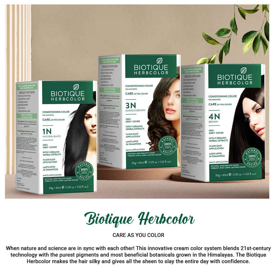 Biotique Herbcolor Brown | 4N | 30g + 45ml