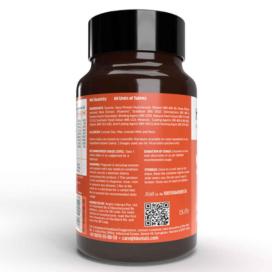 hk vitals Fish Oil &Multivitamin 60 Omega 3 Fish Oil Capsule 1000Mg 60 Multivitamin Tablet