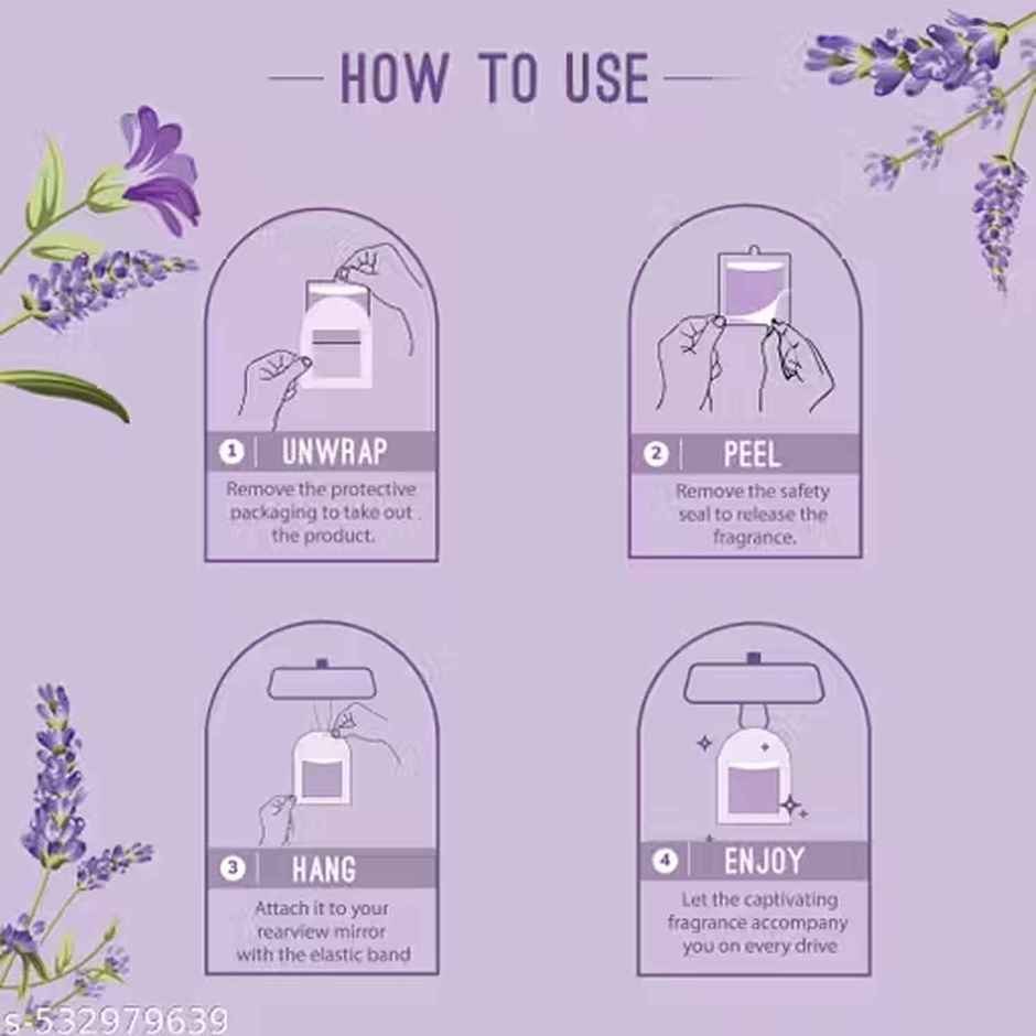 Aromahpure Gel Wink Car Perfume - Lavender Dream | Long-Lasting | 30 Days