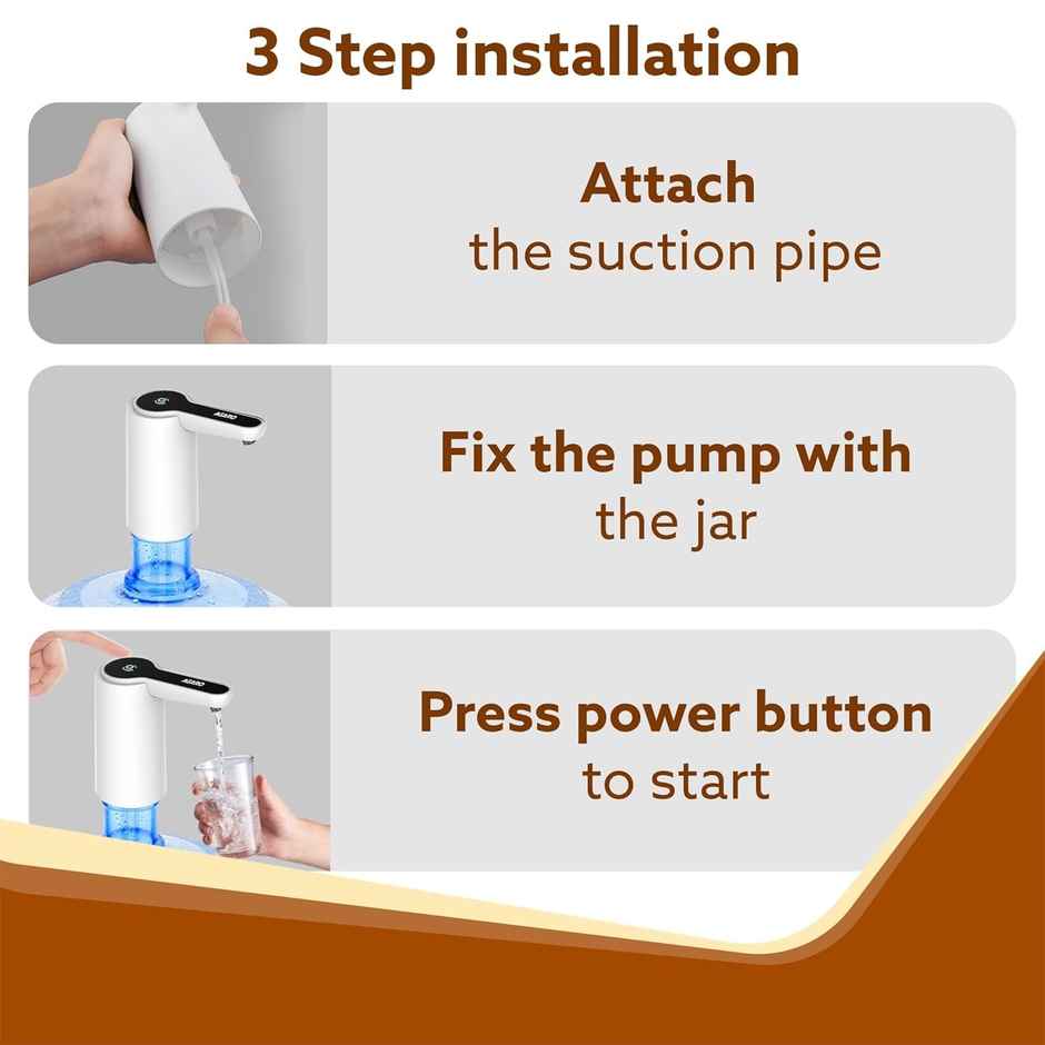 Agaro Electric Water Dispenser Pump, Automatic Water Dispenser Water Pump For 20 Litre Bottle Can