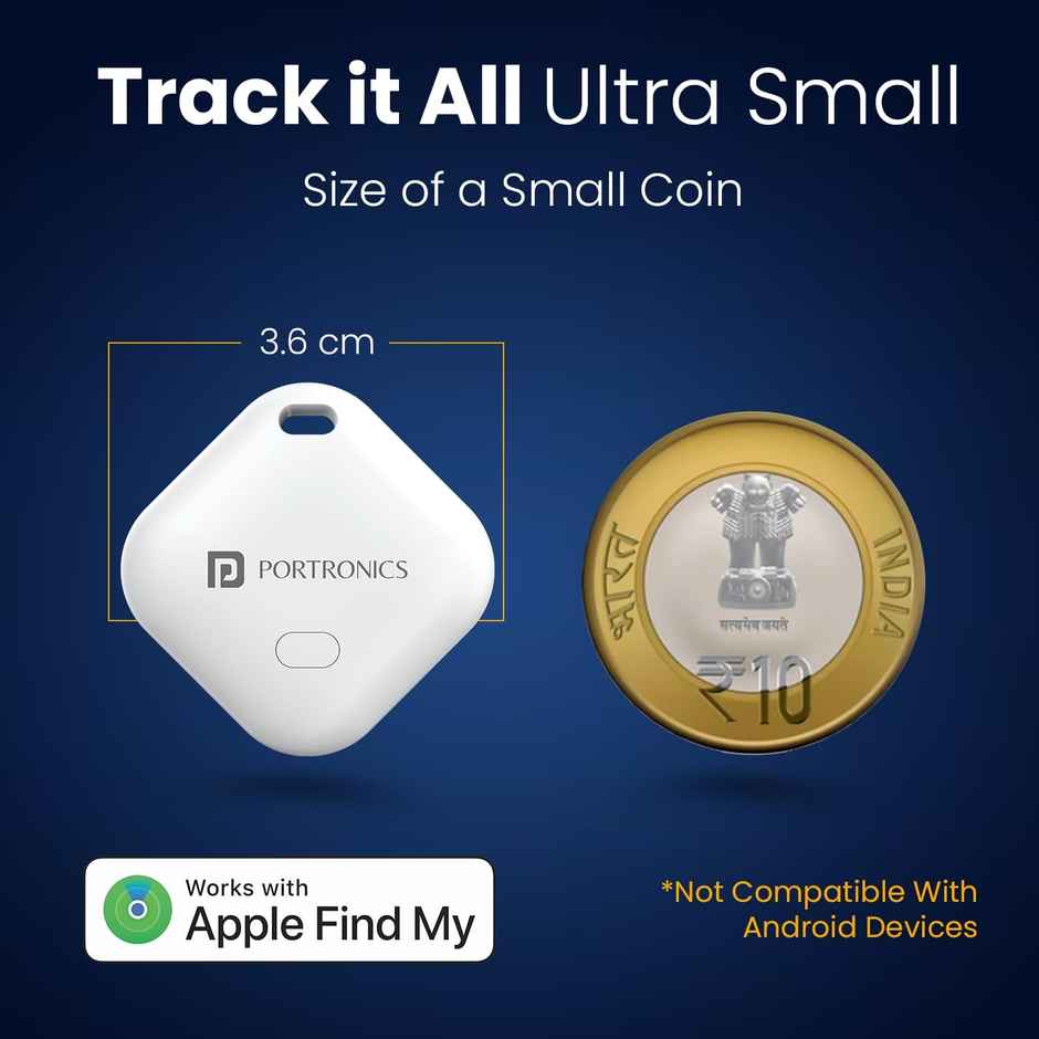 Portronics World Tag Smart Smallest Item Finder