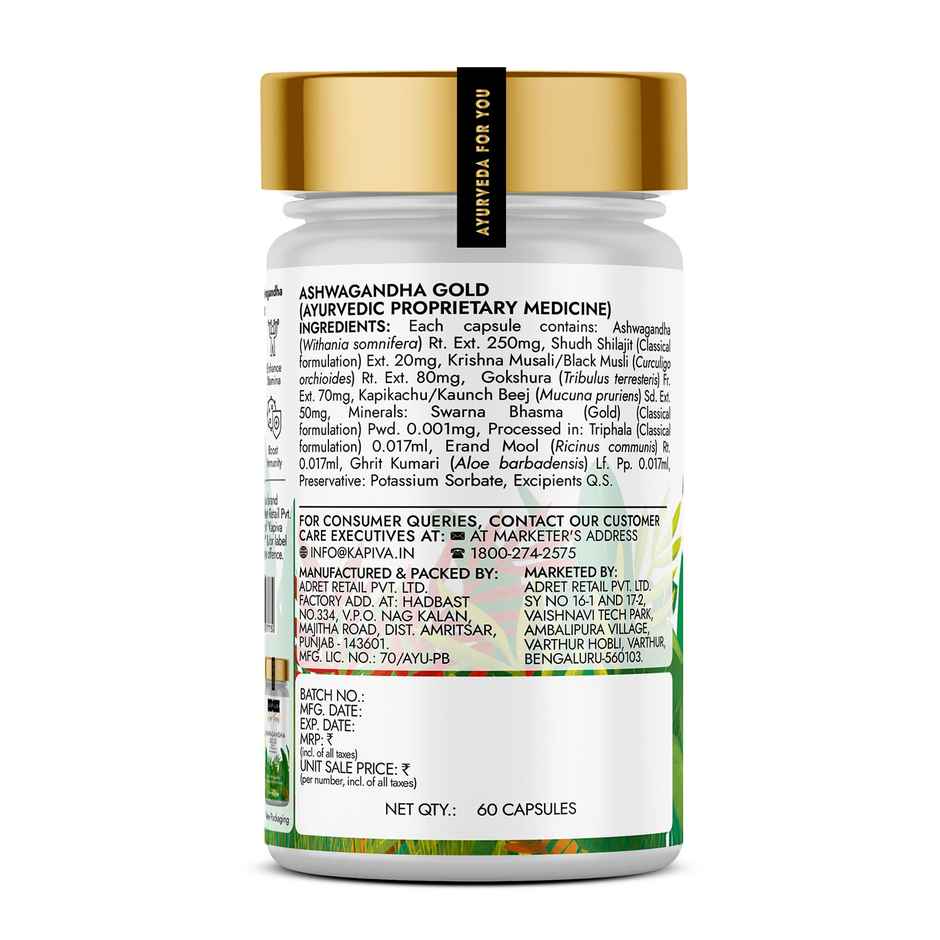 Kapiva Ashwagandha Gold Capsule