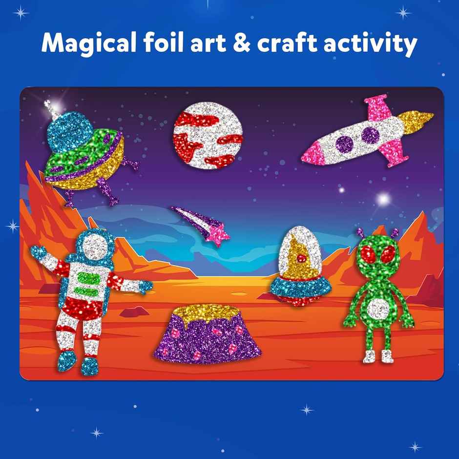 Skillmatics Foil Fun - Up In Space Art & Craft Game (4 - 9 Years)