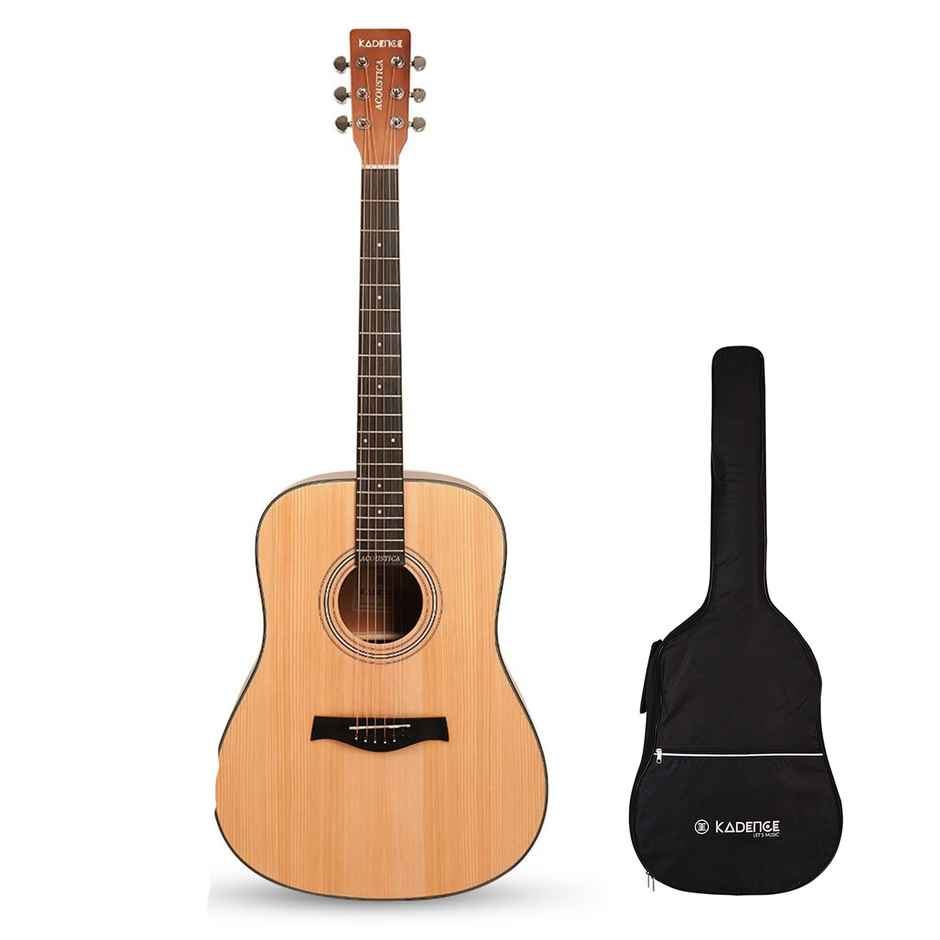 Kadence A281 Acoustic Guitar - Professional Rosewood Guitar | Natural Beige